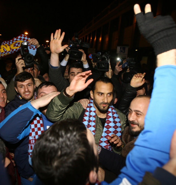 Erkan Zengin'e Trabzon'da coşkulu karşılama